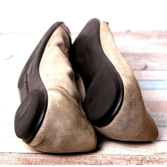 Attilio Giusti GRAY CREAM SNAKE PRINT GENUINE LEATHER FLAT BALLET SHOES Sz 9/39 - Picture 8 of 9